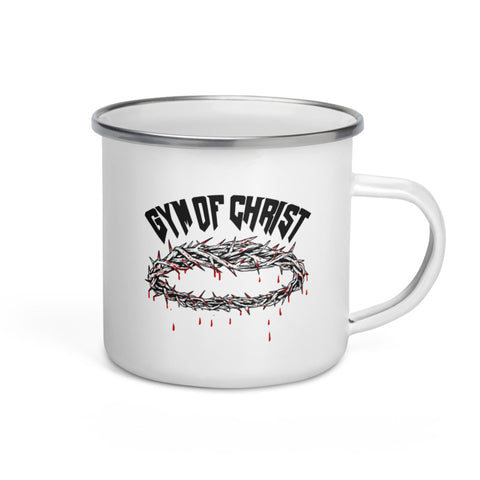 GYM OF CHRIST ENAMEL MUG: